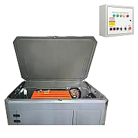 Бензиновый генератор A-iPower A17000EAX в тихом зимнем кожухе 1600 RAL 7024 + блок автозапуска A-iPower 230В/400В 100А 8 ПИН