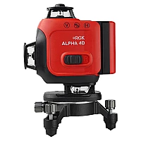 Лазерный уровень RGK ALPHA 4D с зелёным лучом